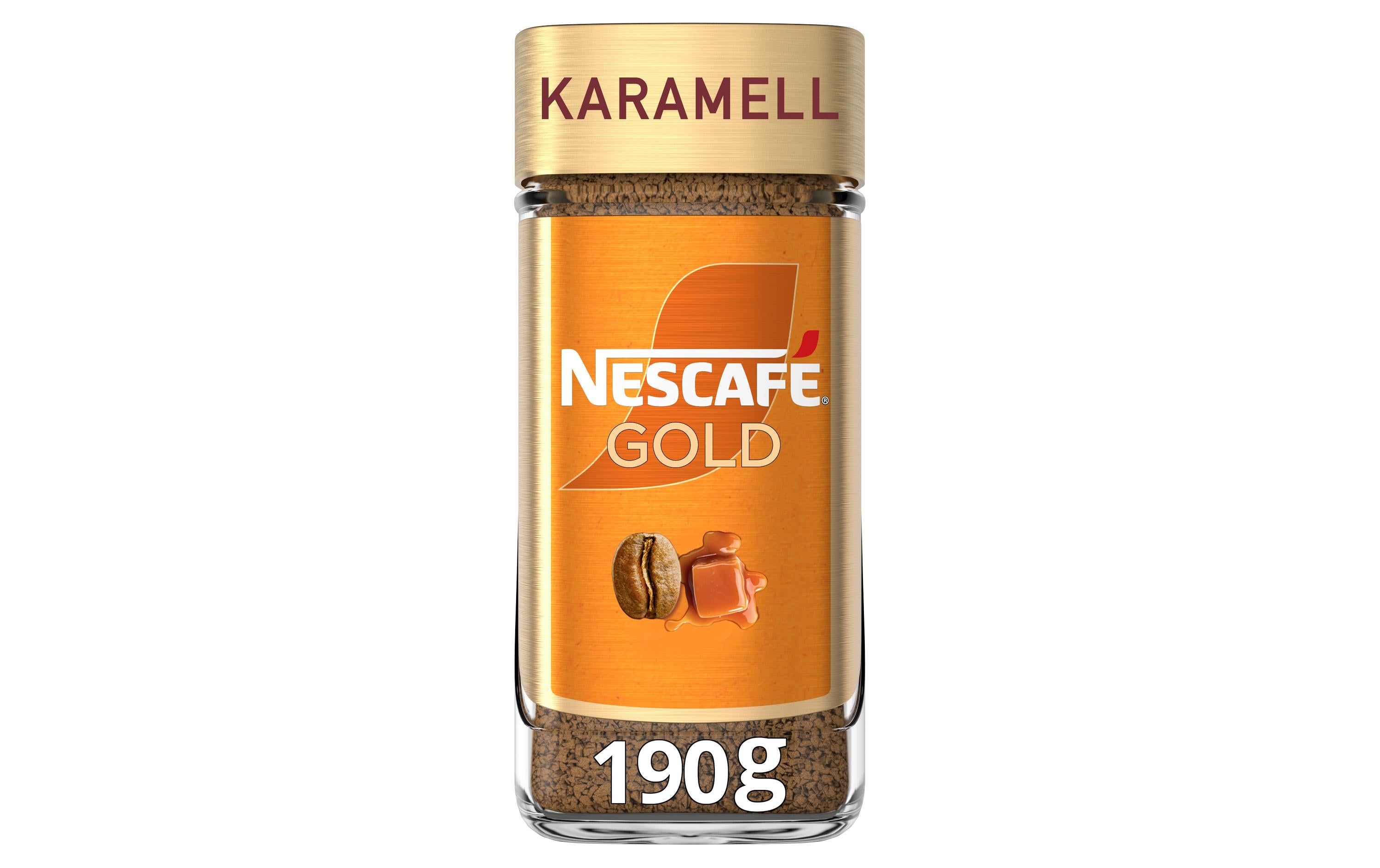 Nescafé Gold Karamellöslicher Kaffee Glas 190 g