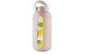 GOURMETmaxx Glas Trinkflasche 800ml Creme