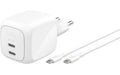 Belkin BoostCharge 67W USB-C-Ladegerät Power Delivery, PPS, 2m USB-C-Kabel, Weiss