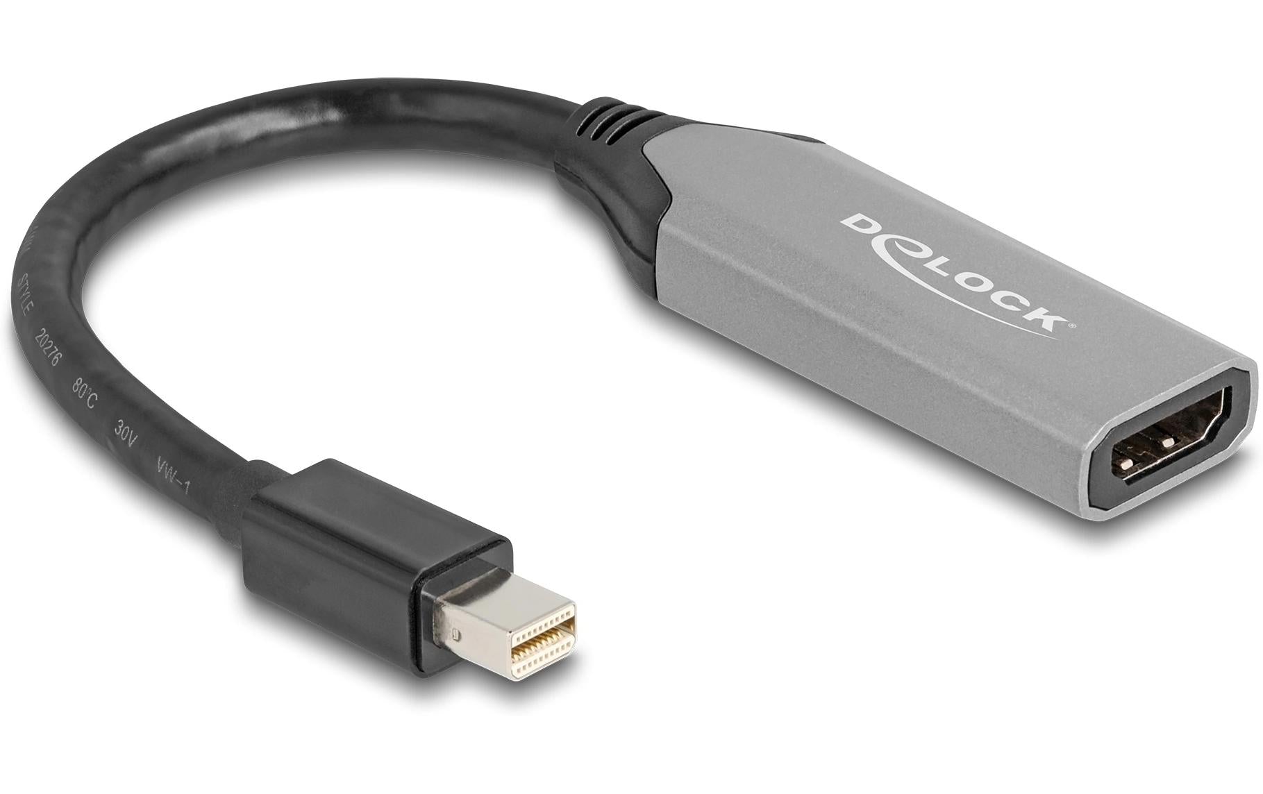 Delock Adapter Mini-DP 1.4 zu HDMI Aktiv Adapter 8K mit HDR Funktion