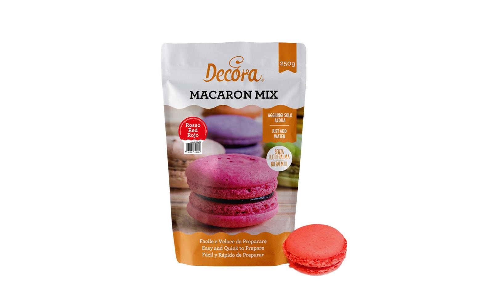 Macaron Backmischung - rot 250 g