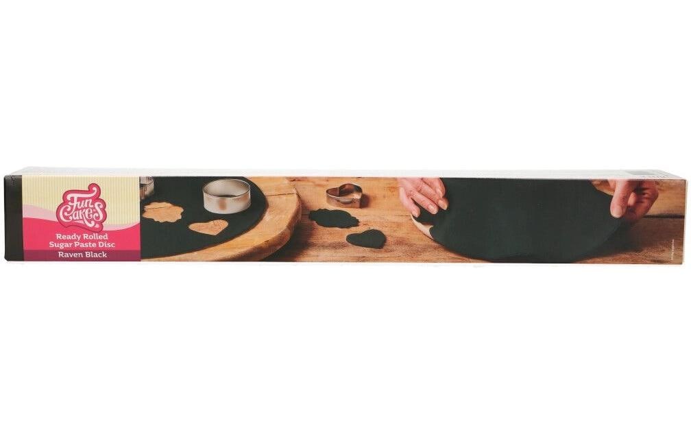 Ausgerollte Fondant Decke - schwarz 430 g