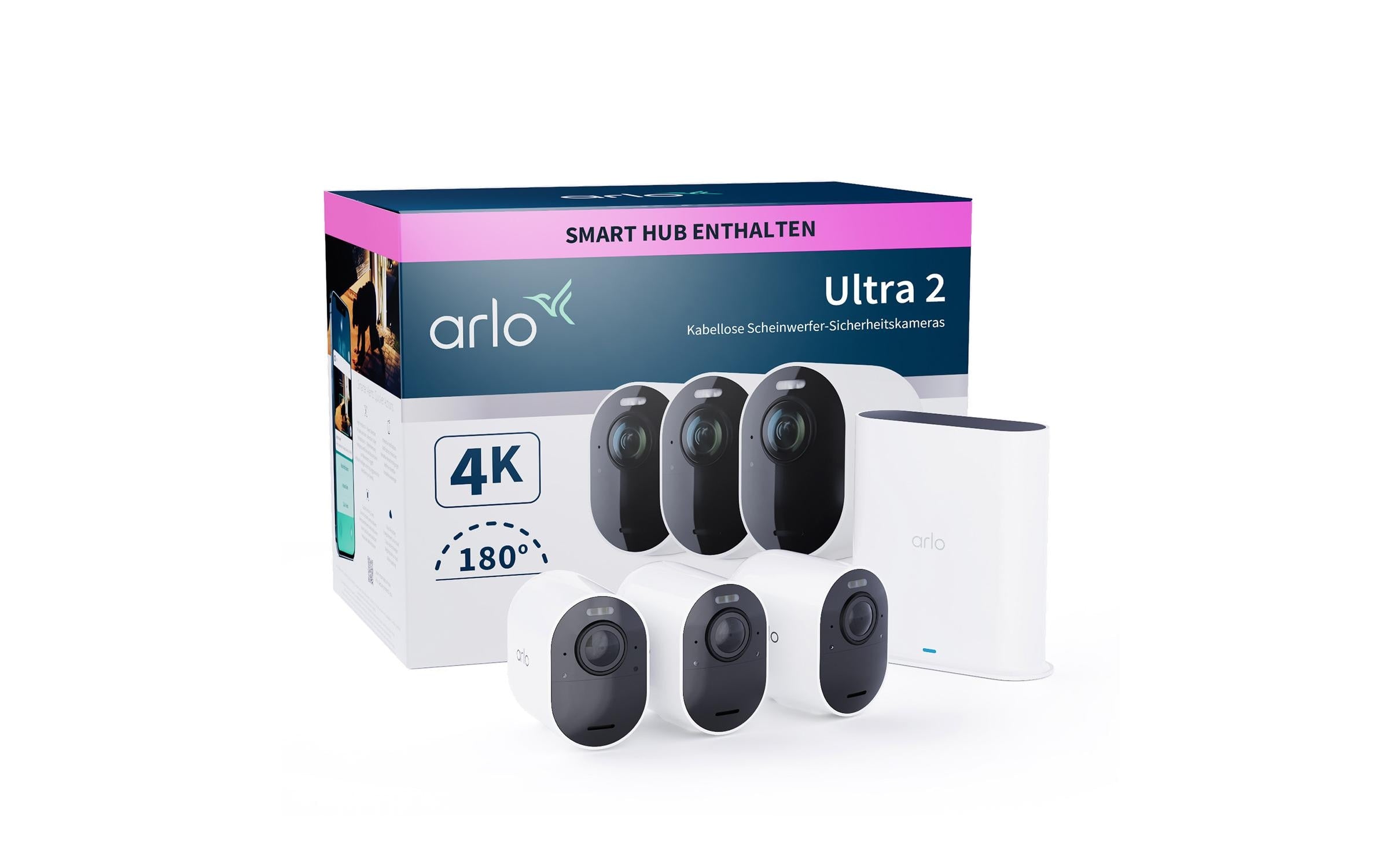 Arlo VMS5340 V2: IP Kamera Arlo Ultra 2 4K 3 UHD Kamera
