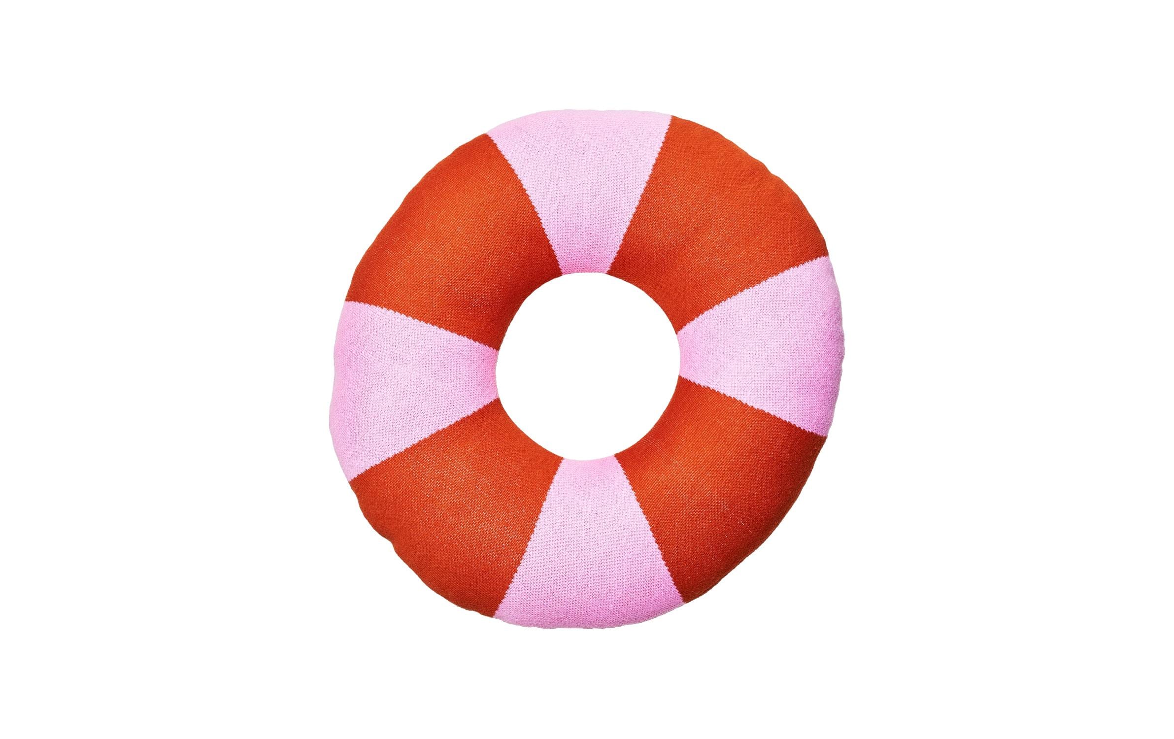 ChicMic Knitted Cotton Pillow Donut D:50cm, Strawberry