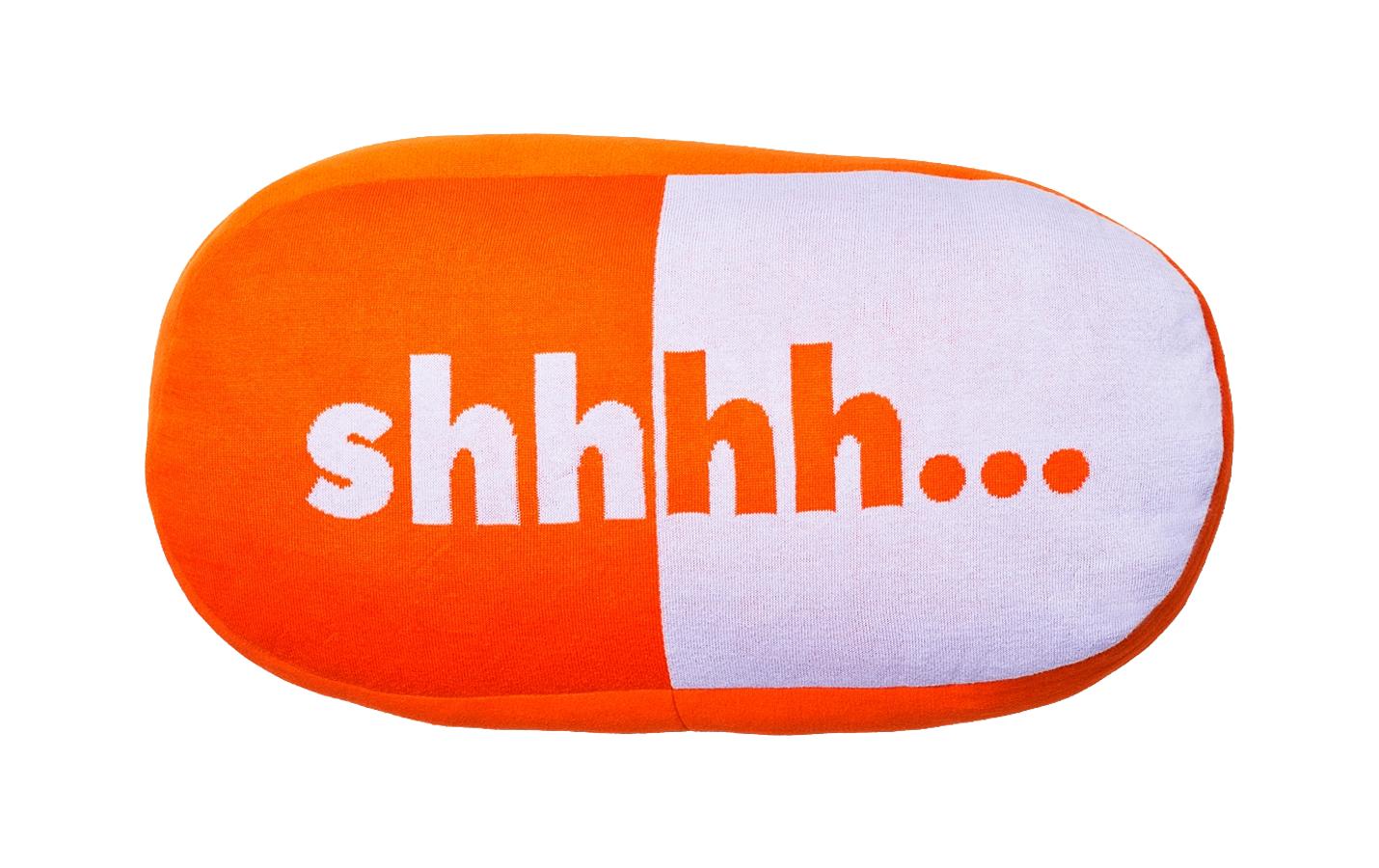 ChicMic Knitted Cotton Pillow Shhh 30x60x11.5cm