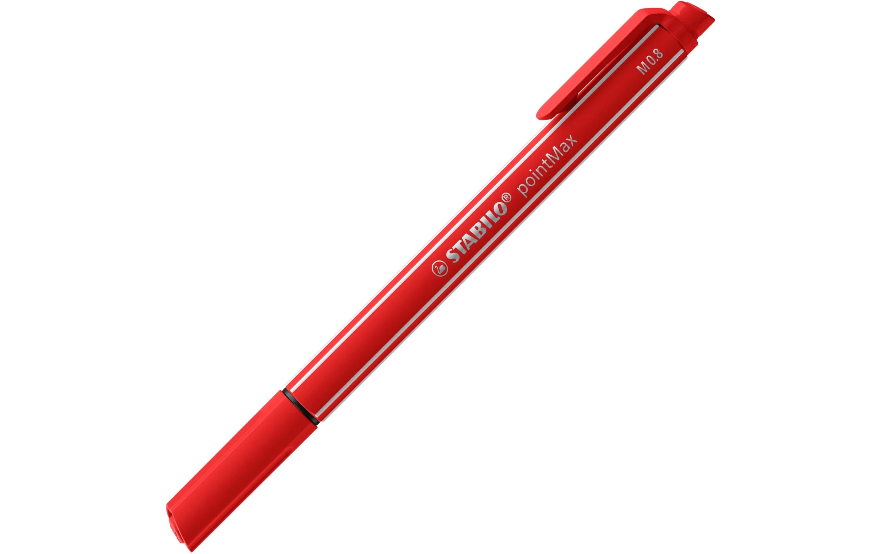 STABILO PointMax Filzschreiber L 0.8mm, carmin, 10 Stk.