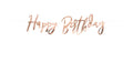 Partydeco Girlande Happy Birthday rosegold, H 16.5 cm, L 62 cm
