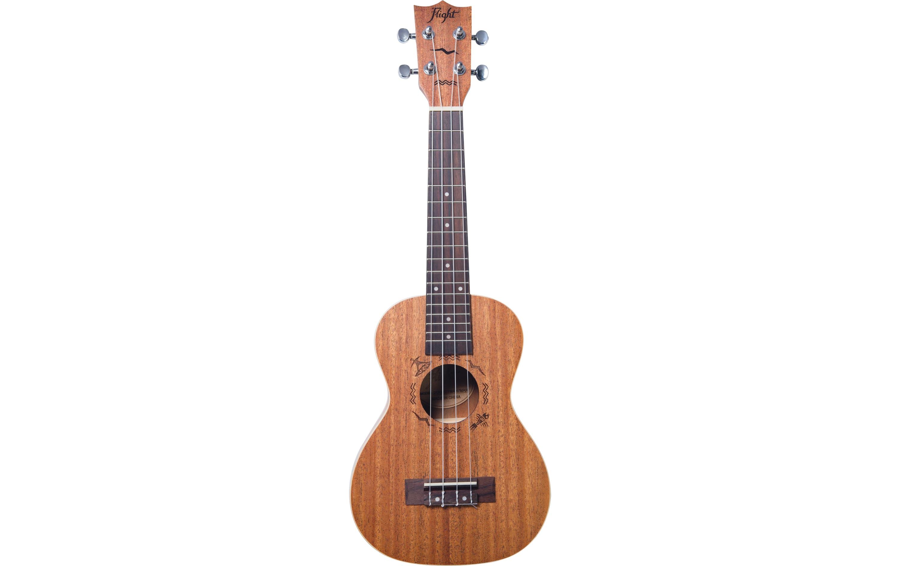 Flight Ukulele Concert - Mahagony Ukulele, Gigbag