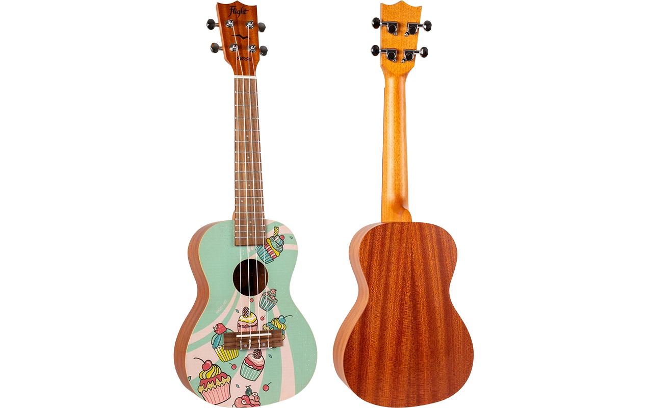 Flight Ukulele Concert - Cupcake Ukulele, Gigbag