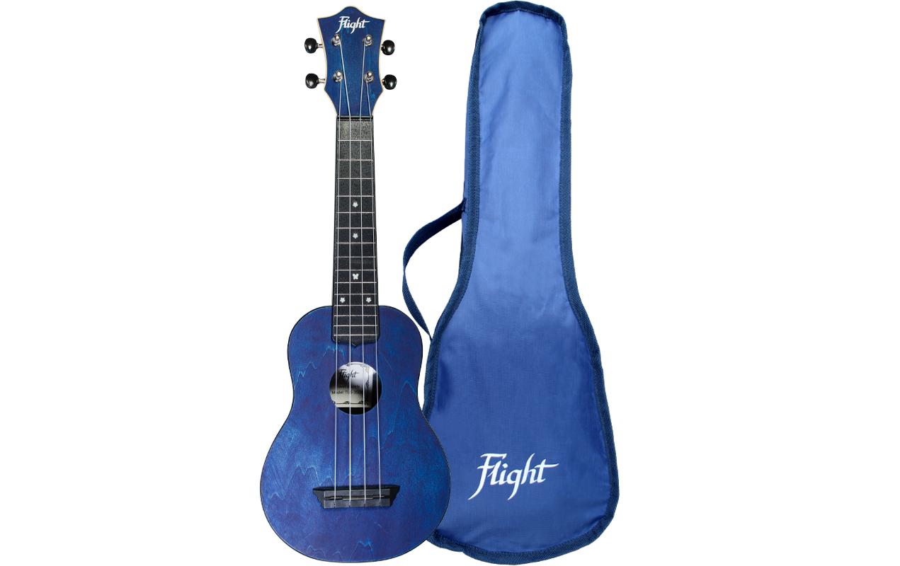 Flight Travel Uku Soprano ABS - Dark Blue Ukulele, Gigbag