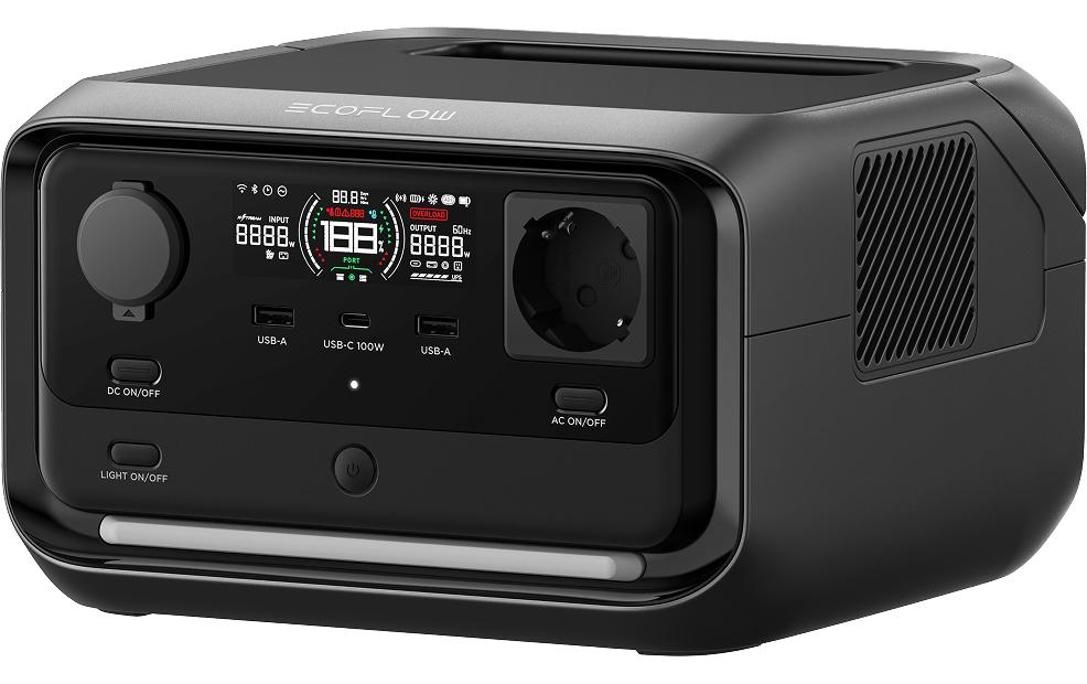 EcoFlow RIVER 3 Plus Portable Power Station Schwarz