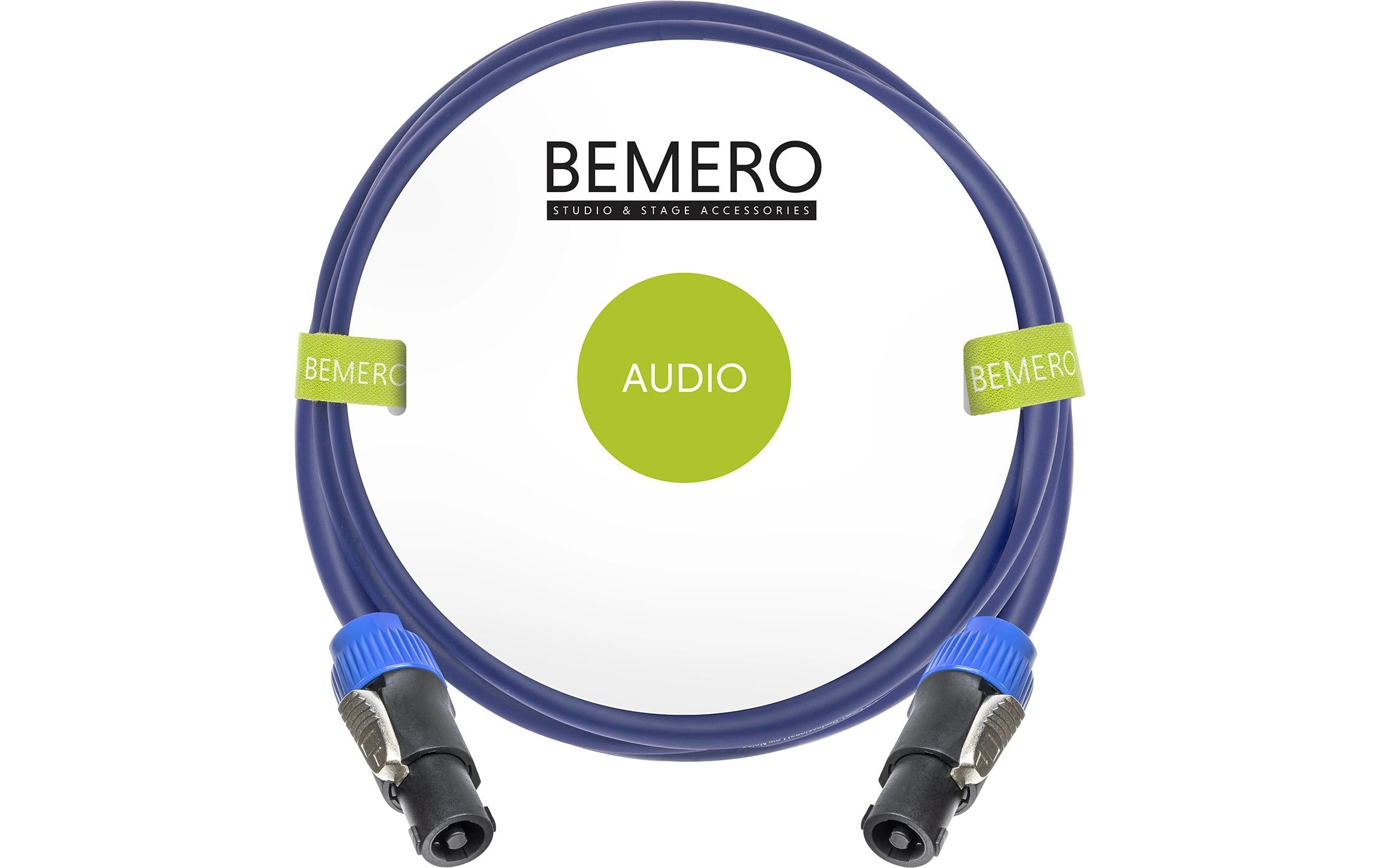 Bemero BSC3333-200BL SpeakON Kabel 2m Lautsprecherkabel 4x2.5mm2, schwarz