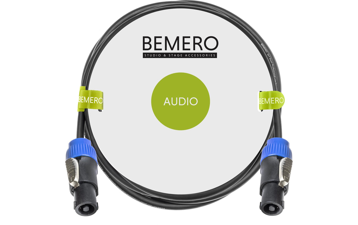 Bemero BSC2929-500BK SpeakON Kabel 5m Lautsprecherkabel 2x1.5mm2, schwarz