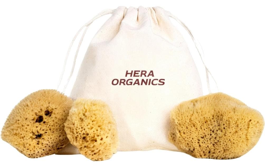 HERA Organics Menstruationsschwamm, Gr. S 3er Set, Naturschwamm, Zero Waste