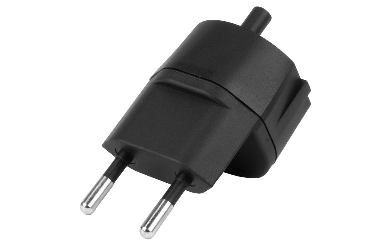 Fixadapter 3-Pol Deutsch auf Stecker CH T11 schwarz, CEE7 auf T11 dezentral