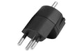 Fixadapter 3-Pol Deutsch auf Stecker CH T12 schwarz, CEE7 auf T12 dezentral