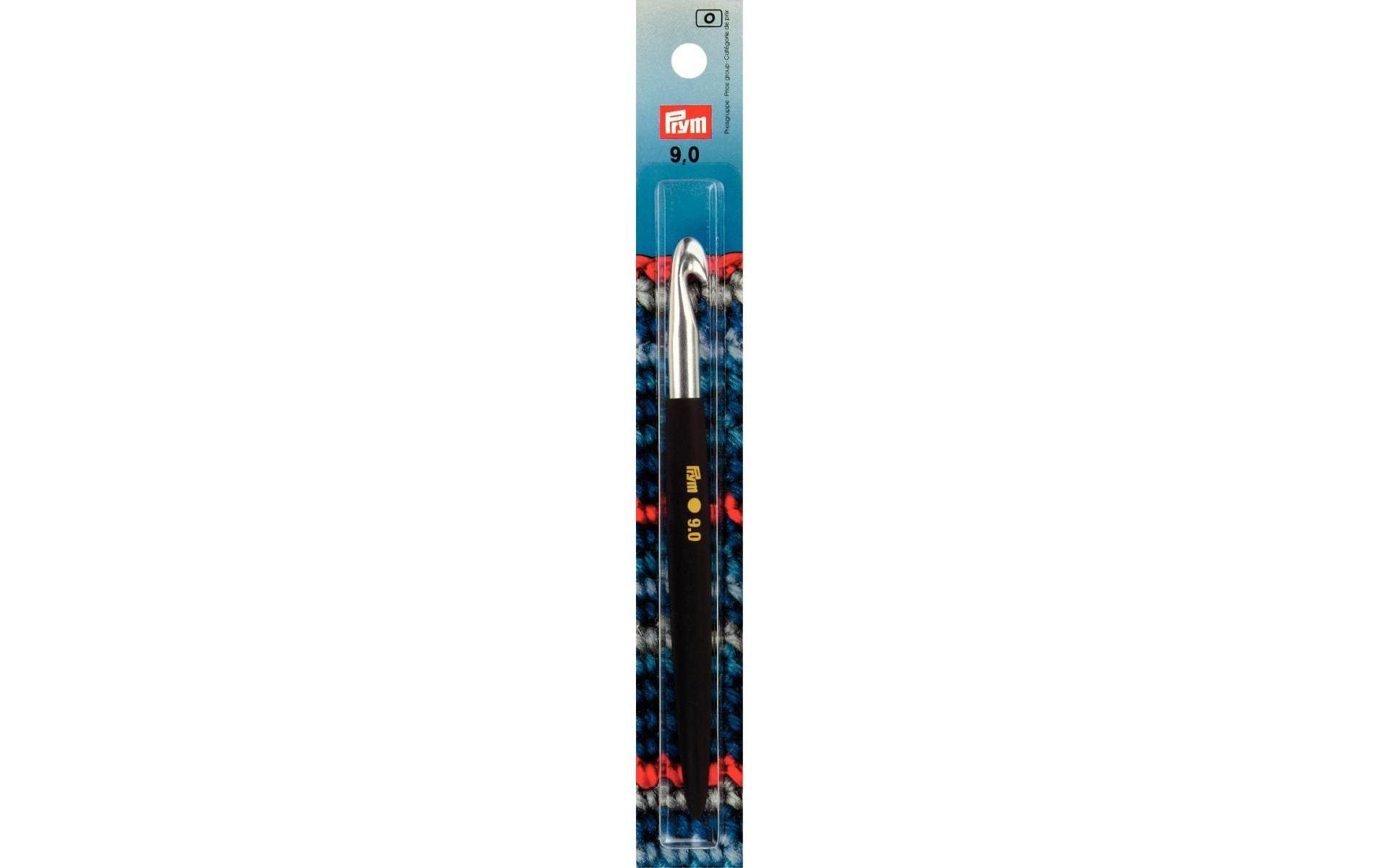 Prym Häkelnadel Softgriff 9.00 mm, 16 cm, Karte, Aluminium