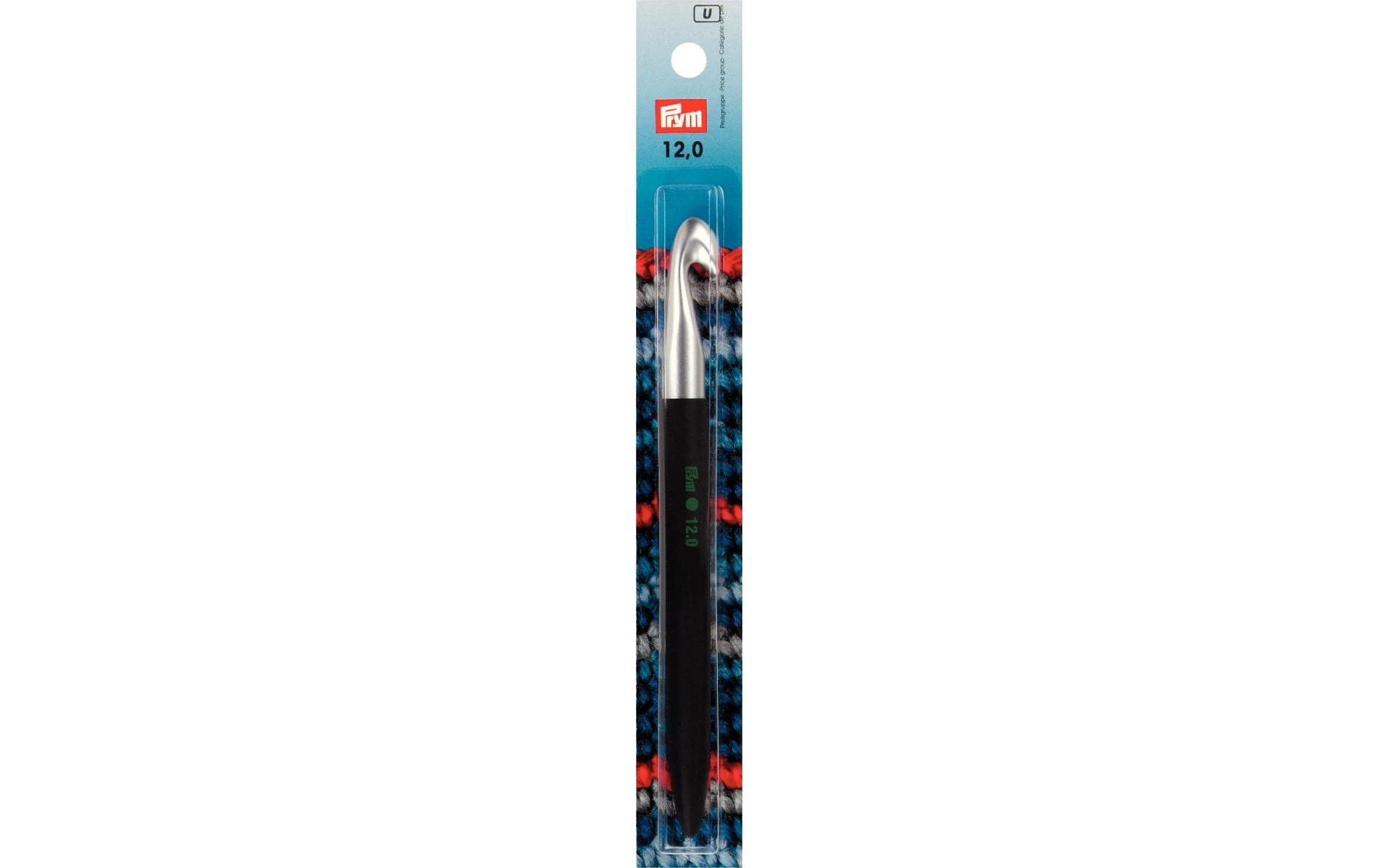 Prym Häkelnadel Softgriff 12.00 mm, 17 cm, Karte, Aluminium
