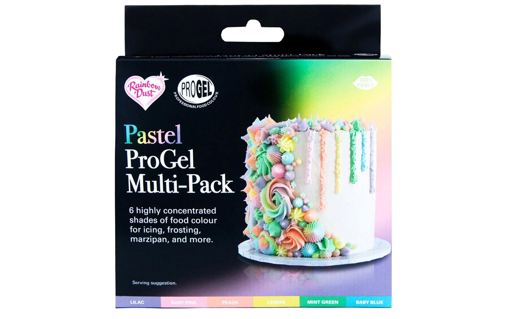 ProGel Lebensmittelfarben Set Pastell 6 x 25 g