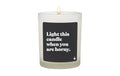 ChattyCandles Duftkerze Light this candle when you are horny, Woody, 6.7x8 cm, 55h