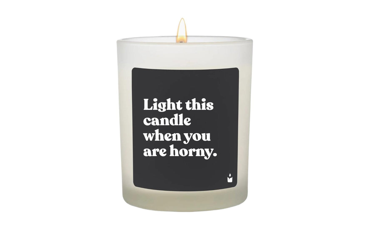 ChattyCandles Duftkerze Light this candle when you are horny, Woody, 6.7x8 cm, 55h