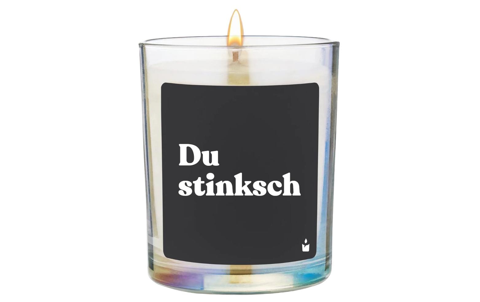 ChattyCandles Duftkerze Du stinksch Woody, 6.7x8 cm (DxH), Brenndauer 55h