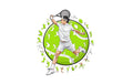 Roger Federer - Tennis Holz Puzzle Grösse S (150 Teile)