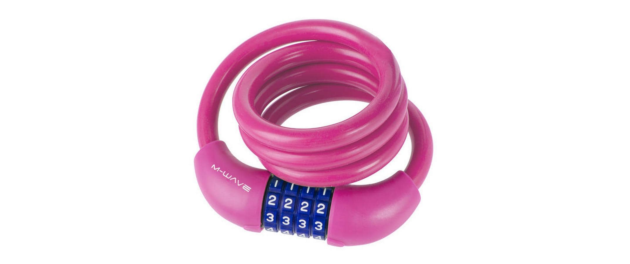 M-WAVE DS 12.10 S Spiralkabelschloss pink Sprialkabelschloss