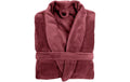 Tiseco Bademantel COSY unisex bordeaux S/M Mikroflanell
