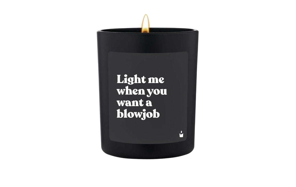 ChattyCandles Duftkerze Light me when you want a blowjob, Flowery, 6.7x8 cm, 55h