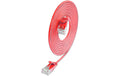 SLIM Patchkabel: U/UTP, 7.5m, rot Cat.6A, LSOH, Klinke nicht brechbar, 3.6mm