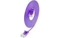 SLIM Patchkabel: U/UTP, 2m, violett Cat.6A, LSOH, Klinke nicht brechbar, 3.6mm