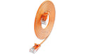 SLIM Patchkabel: U/UTP, 7.5m, orange Cat.6A, LSOH, Klinke nicht brechbar, 3.6mm