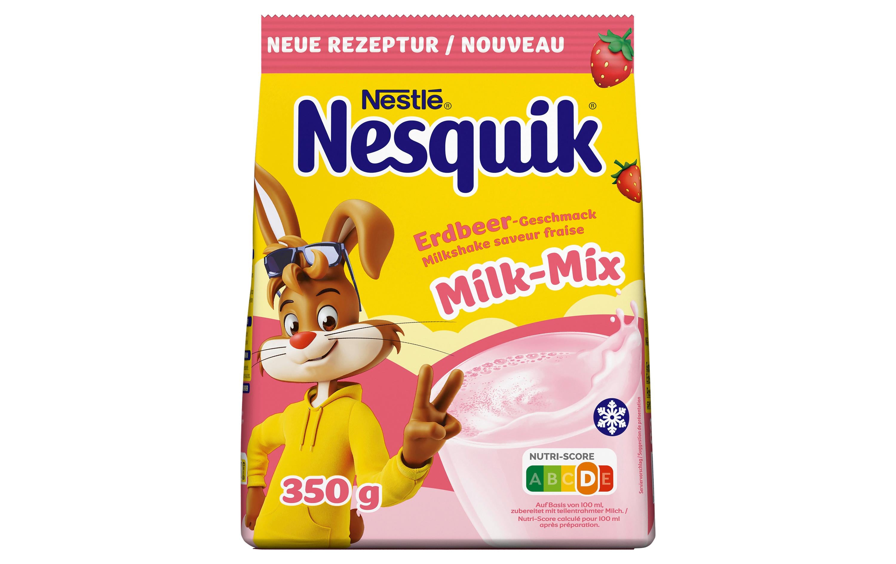 Getränkepulver mit Erdbeer-Geschmack (Milchshake), 350 g