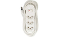 Steckdosenleiste Basic Line 3x Typ 13 ws ws Schalter 1.5m Green+Fair