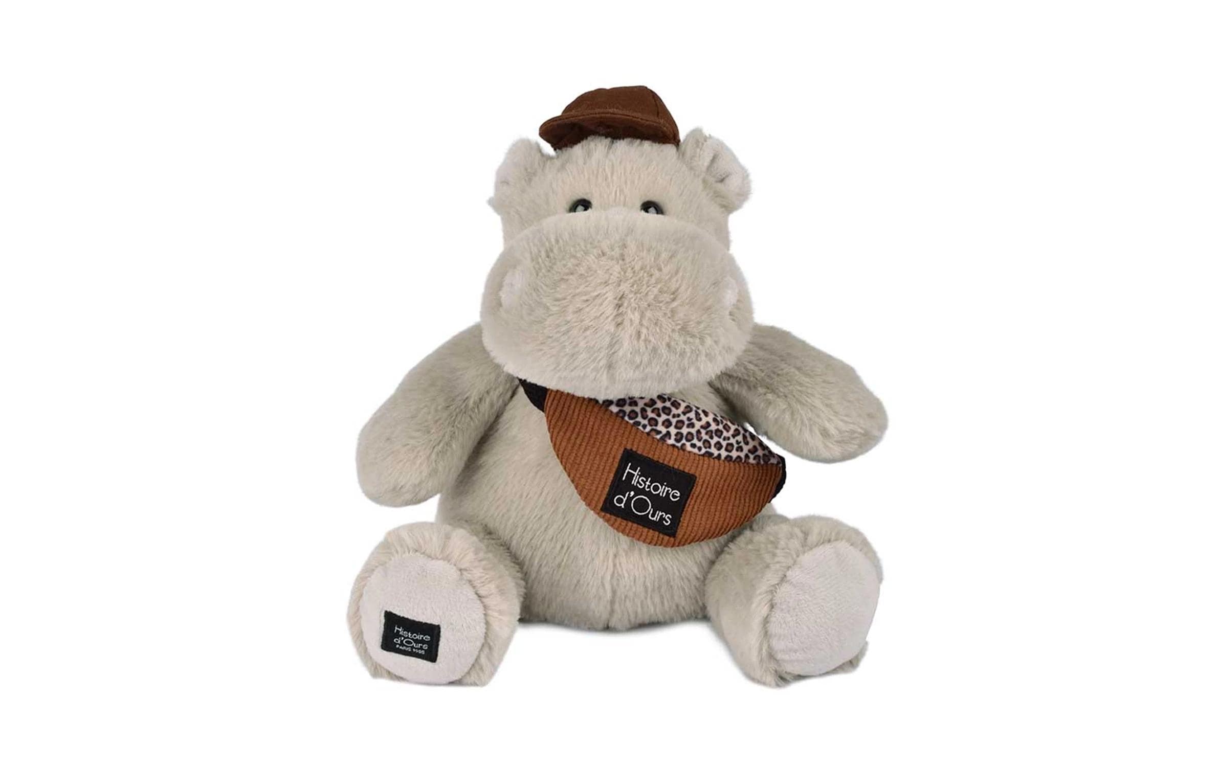 Hippo beige mit Mütze 20cm