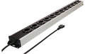 Steckdosenleiste Power Line 12x Typ 13 grau/schwarz 1.5m