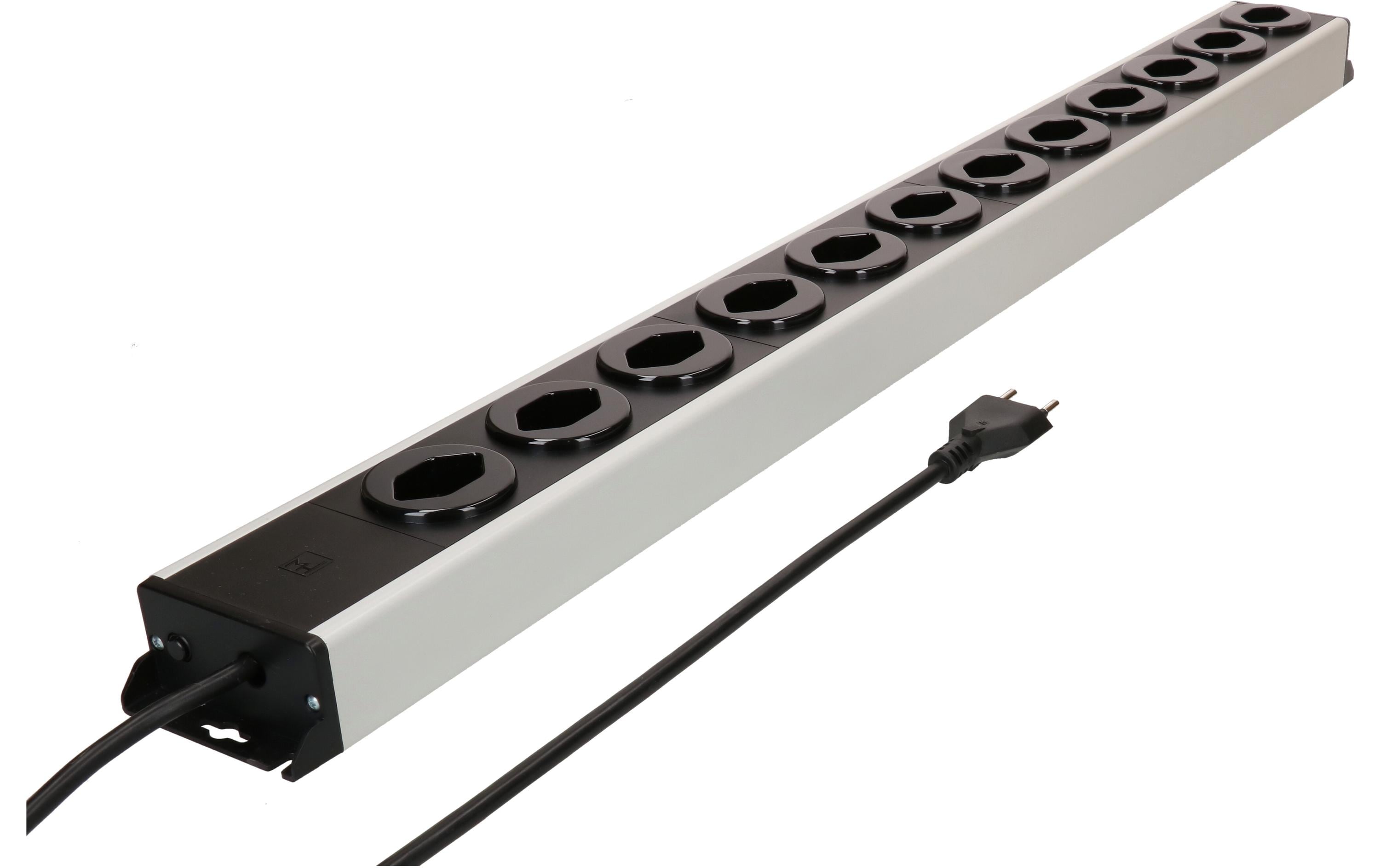 Steckdosenleiste Power Line 12x Typ 13 grau/schwarz 1.5m