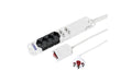 Steffen VARIABL MasterSlave / 1x direkt weiss, 3m Kabel externer Schalter