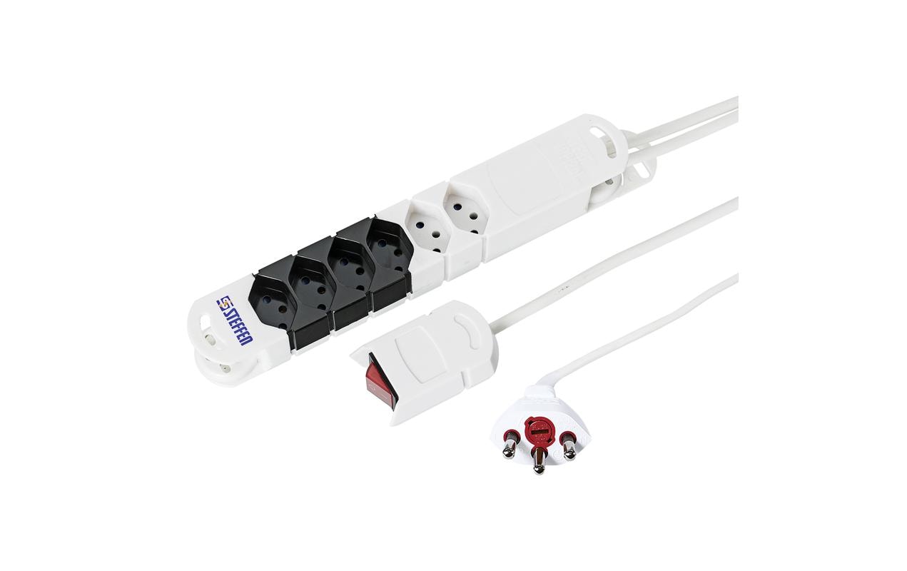 Steffen VARIABL MasterSlave / 1x direkt weiss, 3m Kabel externer Schalter
