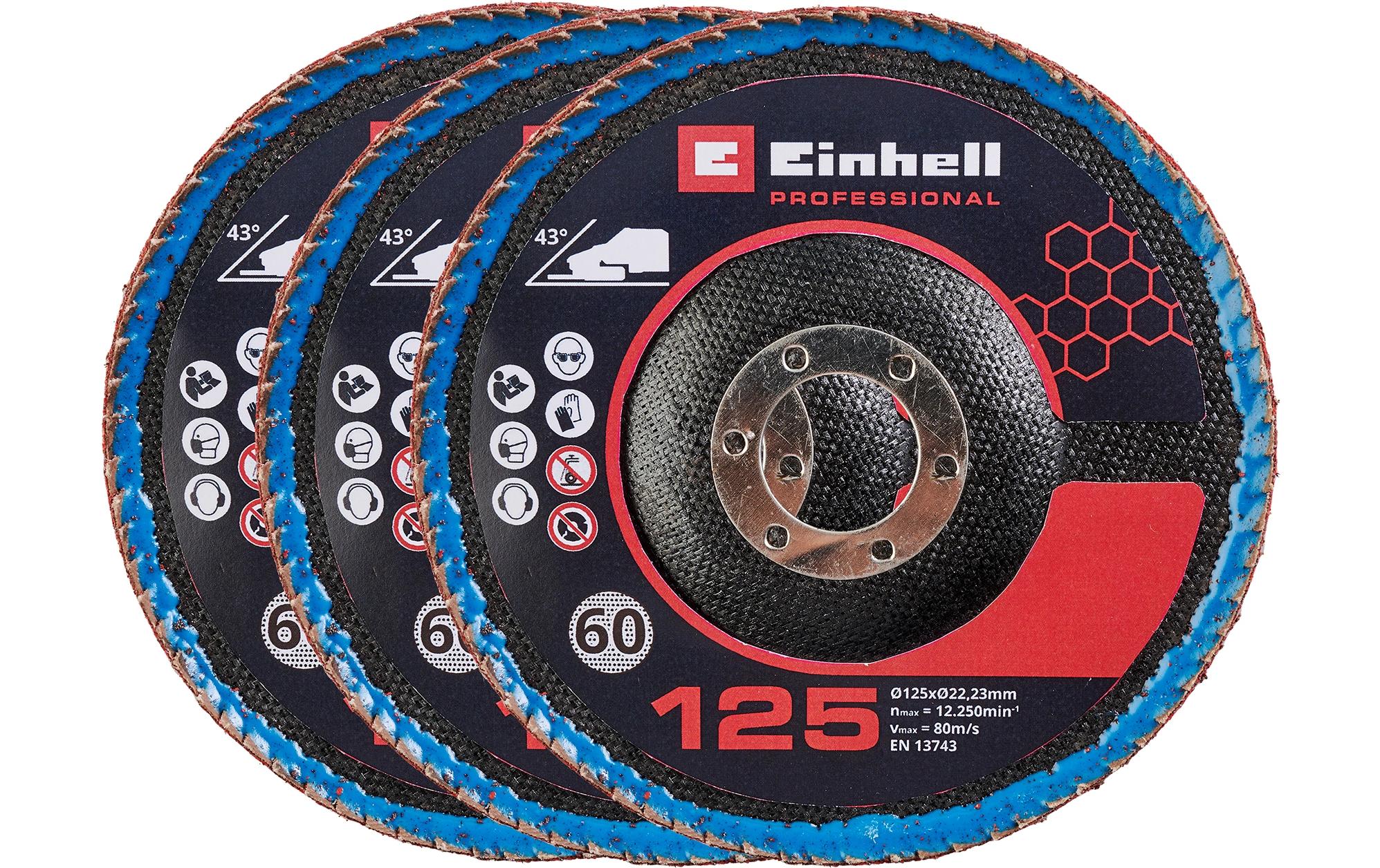 3x 125mm Flap Discs Curved Winkelschleifer-Zubehör