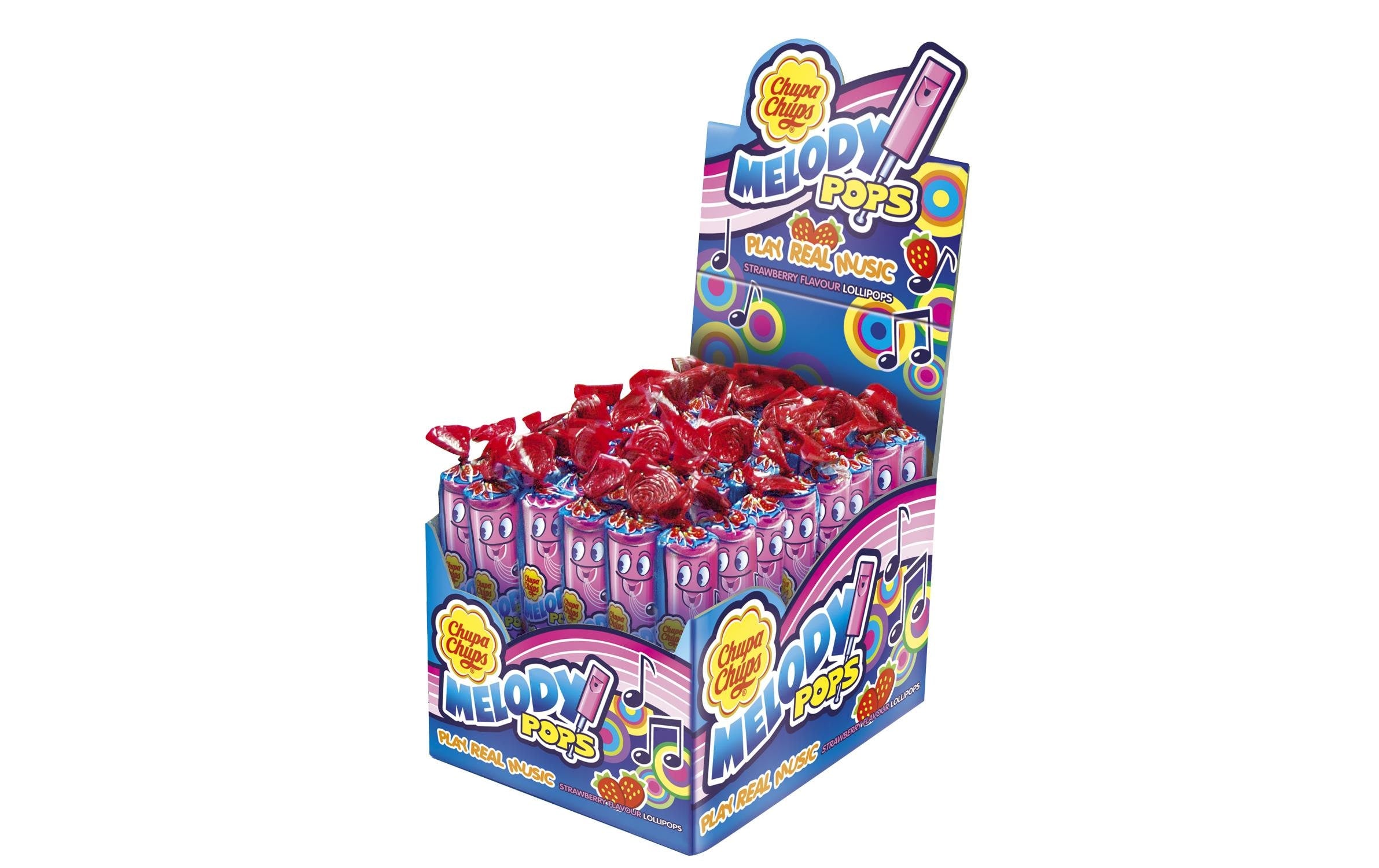 Chupa Chups Melody Pops Erdbeer 48 x 15 g