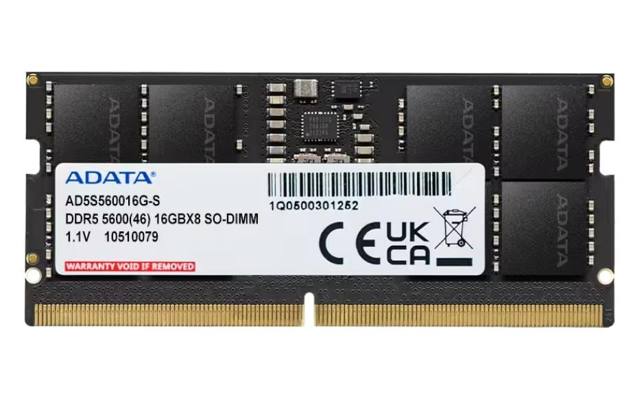 Adata DDR5 16GB 5600MT/s SO-DIMM, 1.1V, CL 46