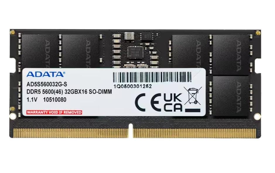 Adata DDR5 32GB 5600MT/s SO-DIMM, 1.1V, CL 46