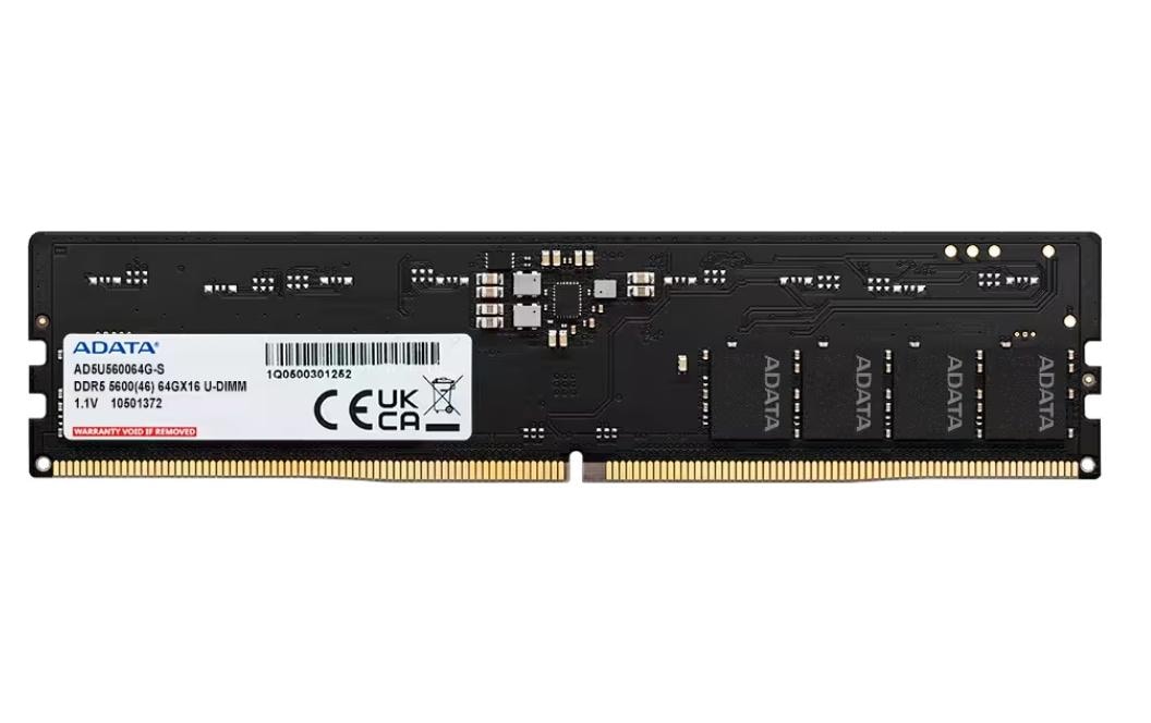 Adata DDR5 64GB 5600MT/s U-DIMM, 1.1V, CL 46