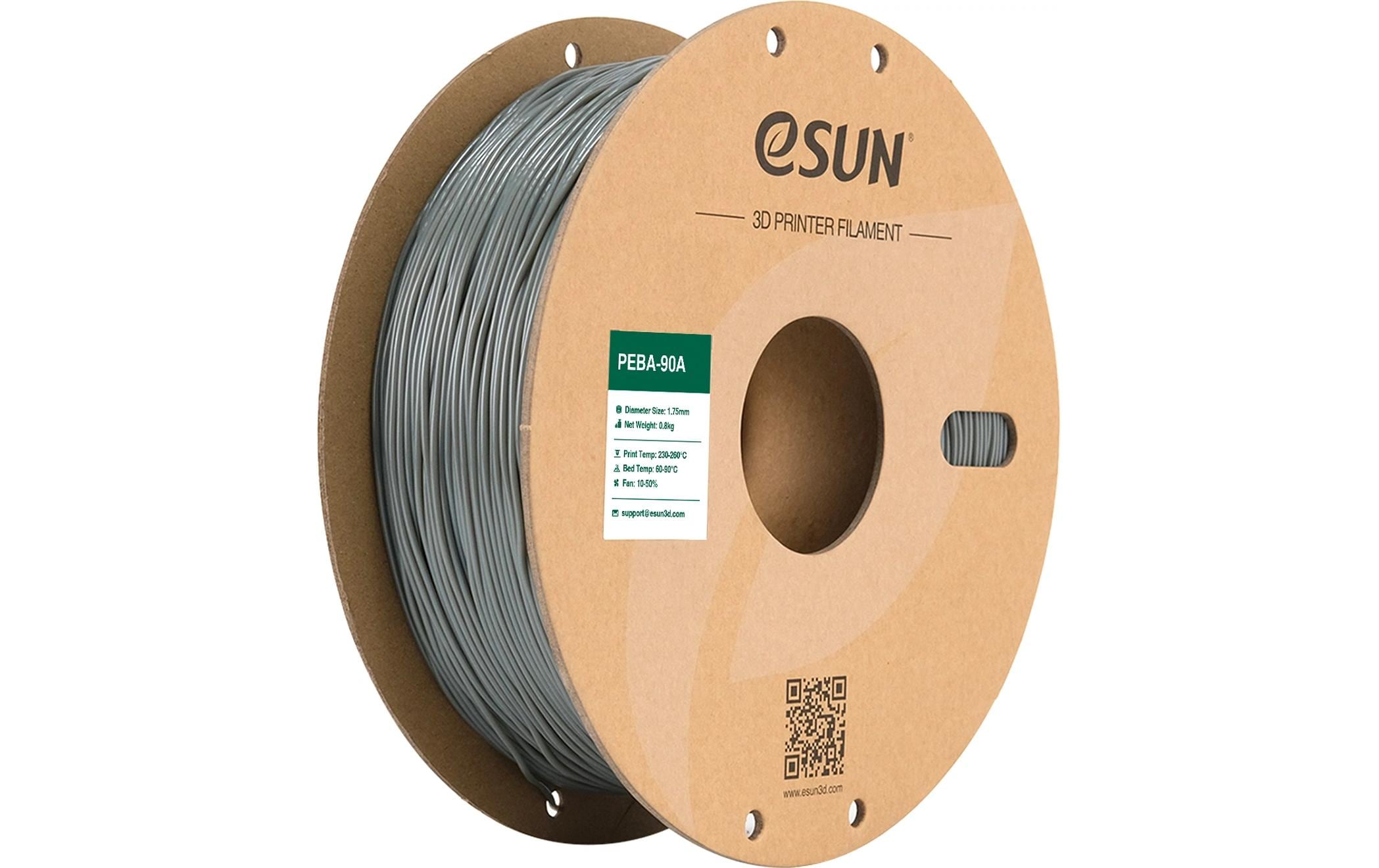 Esun Filament PEBA 90A Grau 1.75mm, 800g