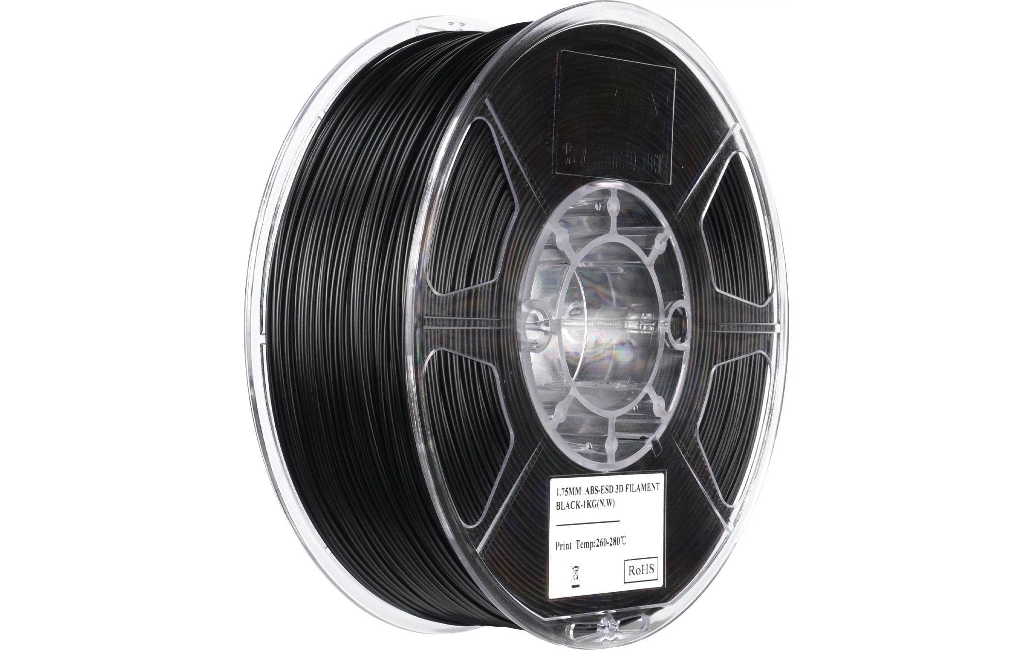 Esun Filament ABS ESD Schwarz 1.75mm, 1kg,
