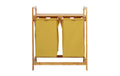 Lumaland Wäschekorb Bambus Gelb 73x64x33cm