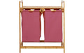 Lumaland Wäschekorb Bambus Rosa 73x64x33cm