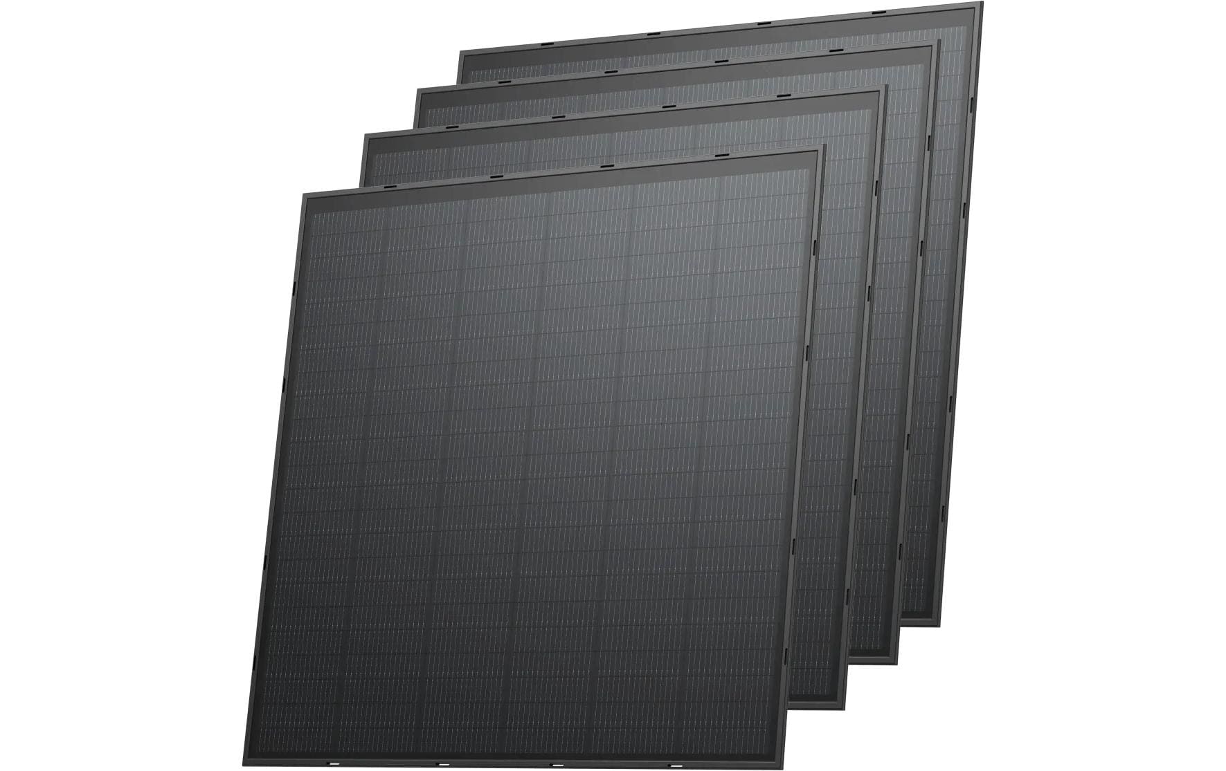 EcoFlow 250W Rigid Solar Panel (4-Pack) Schwarz